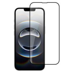iPhone 16E / SE4 Bulk White Paper Card Package Black edged Tempered Glass (Black)