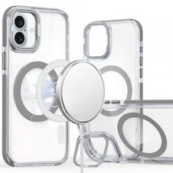 iPhone 16 6.1 inch MagSonic Camera Bracket Stand Magnetic Ring Circle Hybrid - Grey