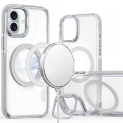 iPhone 16 6.1 inch MagSonic Camera Bracket Stand Magnetic Ring Circle Hybrid - White