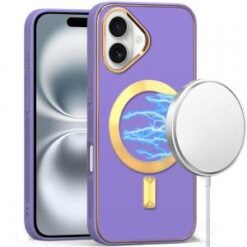 iPhone 16 6.1 inch Ultimate Quality PU Leather Hybrid Case Cover - Light Purple