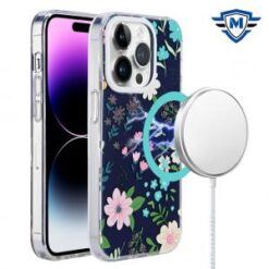 iPhone 15 Plus METKASE Double Protection IMD Design Pattern [Magnetic Circle] Premium Case - Gal
