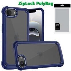 [PolyBag]  iPhone 16E (E edition) / SE4 (2025) Ultimate CaseX Transparent Hybrid Case with Metal