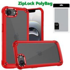 [PolyBag]  iPhone 16E (E edition) / SE4 (2025) Ultimate CaseX Transparent Hybrid Case with Metal