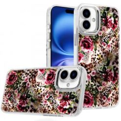 iPhone 17 Beautiful Epoxy Designs With Chrome Metallic Edges Hybrid (Multi-Skin)