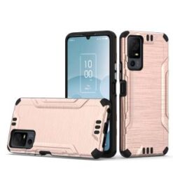 iPhone 15 Plus Strong Tough Metallic Design Hybrid - Rose Gold