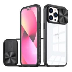 iPhone 15 Plus Fusion Transparent Clear Hybrid Case Cover - Black
