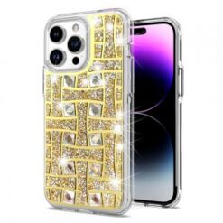 iPhone 15 Pro Bling Hybrid Case Cover - I