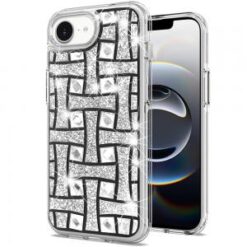 iPhone 16E (E edition) / SE4 (2025) Bling Hybrid Case Cover - K