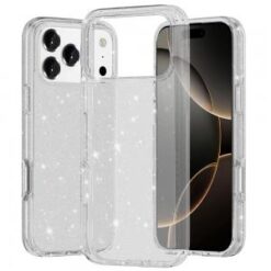 iPhone 17 Pro Glitter Ultra Thick 3mm Transparent Hybrid Case Cover (Multi-Color)