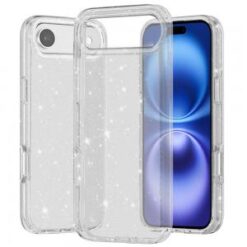 iPhone 17 Air Glitter Ultra Thick 3mm Transparent Hybrid Case Cover (Multi-Color)