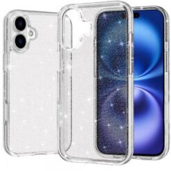 iPhone 17 Glitter Ultra Thick 3mm Transparent Hybrid Case Cover (Multi-Skin)