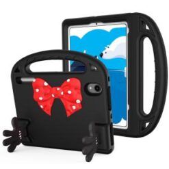 Apple iPad Mini 6th Gen 8.3 inch (2021) Bow Hands Kickstand Tablet Case Cover - Black