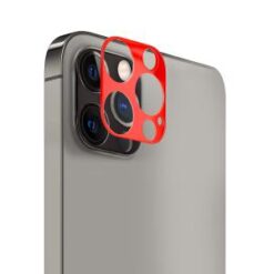 iPhone 13 Pro Camera Lens Colored Edge Tempered(2.5D) - Red