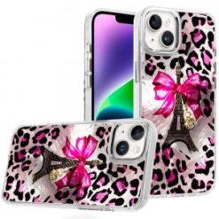 iPhone 13/14 Beautiful Epoxy Designs With Chrome Metallic Edges Hybrid - 3
