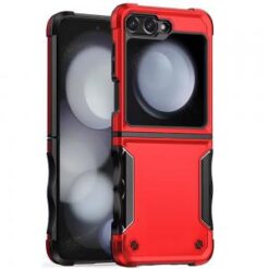 Samsung Z Flip 7FE / Flip 6 Exquisite Tough Shockproof Hybrid Case Cover - Red