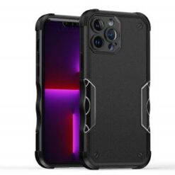 Apple iPhone 14 6.1" Exquisite Tough Shockproof Hybrid Case Cover - Black
