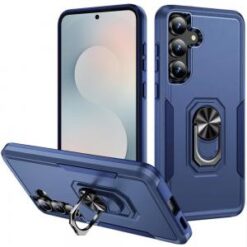 Samsung s26 Plus Tough Hybrid With Ring Stand Case - Dark Blue