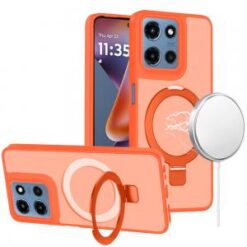 For Moto G 5G 2025/2026 / G PLAY 2026 Magnetic Matching Ring Stand Full Rotation Matte Hybrid - Cosm