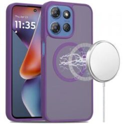 For Moto G 5G 2025/2026 - G Play 2026 - [Magnetic Circle] Smooth Safe Matte Feel Hybrid Case - Dark