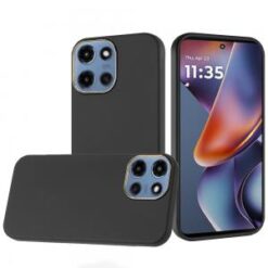 For Moto G 5G 2025/2026 - G Play 2026 - Classy Slick Chromed Around Hybrid Case Cover - Black