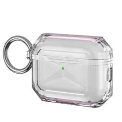 AirPods Pro 3 2025 (3rd Version) 3mm Thick Transparent TPU with Colored Edge Case Cover - Hot Pi