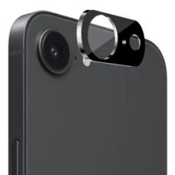 iPhone 17E / 16E / SE4 Camera Lens Colored Edge Tempered(2.5D) - Black