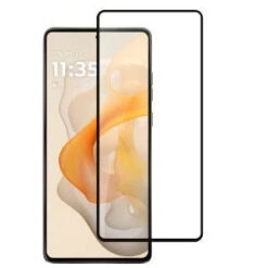 Moto G Stylus 5G 2026/2025 Bulk White Paper Card Package Black edged Tempered Glass (Black)