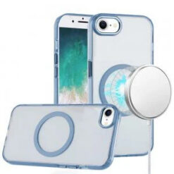 iPhone 17E / 16E / SE4 Magnetic Circle Ring Transparent Premium Acrylic with Metal Buttons & Cam