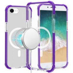 iPhone 17E / 16E / SE4 Acrylic [Magnetic Circle] Tough 2.5mm Transparent ShockProof Hybrid - Pur