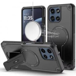 Moto G 5G 2025/2026 / G PLAY 2026 Sturdy Bracket Kickstand Magnetic Hybrid - Black