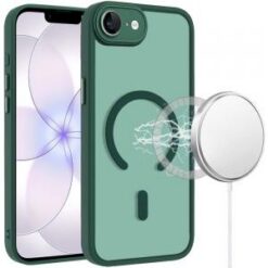 iPhone 17E / 16E / SE4 Matte Frosted Magnetic Hybrid Case with Covered Camera Protection - Midni
