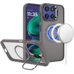 Moto G Stylus 5G 2026/2025 Fearless Tough HQ Metallic Hybrid with Camera Ring Stand [Magnetic Ci