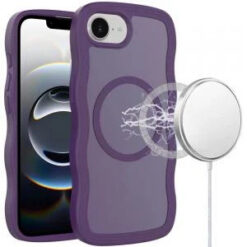 iPhone 17E / 16E / SE4 Grip Hand Magnetic Ring HQ Hybrid - Dark Purple