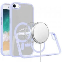 iPhone 17E / 16E / SE4 Greatest Clear Acrylic Thick Metal Button Hybrid - Light Purple
