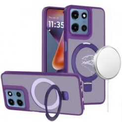 Moto G 5G 2025/2026 - G Play 2026 - Magnetic Matching Ring Stand Full Rotation Matte Hybrid - Da