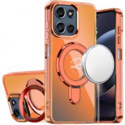 Moto G 5G 2025/2026 / G PLAY 2026 CHROME HQ Rotational Magnetic Ring Hybrid - Cosmic Orange