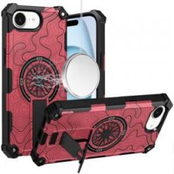 iPhone 17E / 16E / SE4 CD Texture Design Magnetic Car Mount Friendly HQ Hybrid - A