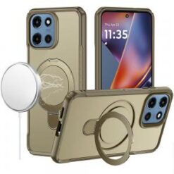 Moto G 5G 2025/2026 / G PLAY 2026 Matte Finish Simplified Magnetic Ring With Stand Hybrid Case -