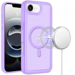 iPhone 17E / 16E / SE4 Glossy Oil Premium Hybrid Case Cover - Purple