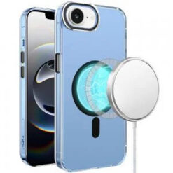 iPhone 17E / 16E / SE4 Matching Clear Transparent Circle Design Case Cover - Black