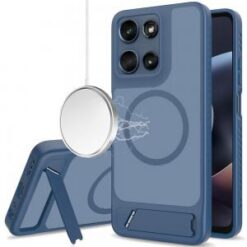 Motorola Moto G 5G 2025 / 2026 / G Play 2026 Matte Magnetic Hybrid with Metal Kickstand Case - R