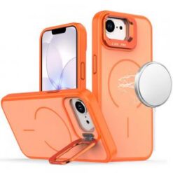 iPhone 16E (E edition) / SE4 (2025) Premium Matte Magnetic Metal Camera Stand Hybrid Case - Cosm
