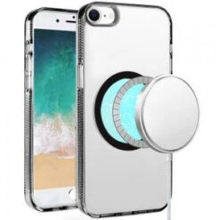 iPhone 17E / 16E / SE4 PURE Transparent [Magnetic Circle] High Quality Ultra Thick Hybrid - Blac