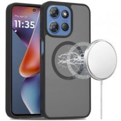 Moto G 5G 2025/2026 - G Play 2026 - [Magnetic Circle] Smooth Safe Matte Feel Hybrid Case - Black