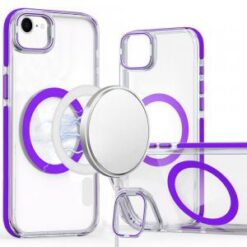 iPhone 17E / 16E / SE4 MagSonic Camera Bracket Stand Magnetic Ring Circle Hybrid - Purple