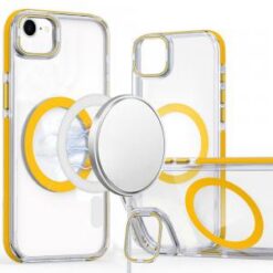 iPhone 17E / 16E / SE4 MagSonic Camera Bracket Stand Magnetic Ring Circle Hybrid - Yellow