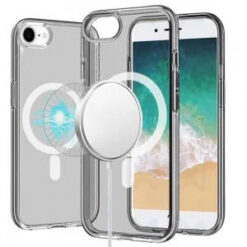 iPhone 17E / 16E / SE4 Sturdy Ultra [Magnetic Circle] Thick 3mm Transparent Hybrid - Smoke