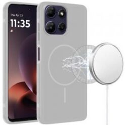 Motorola Moto G Power 5G 2025 Premium Edged Core Matte Thick Super Magnetic Hybrid Case - Clear