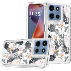 Moto G 5G 2025/2026 - G Play 2026 - Beautiful TPU Designs Case Case - Tropical Flamingo & Leaves