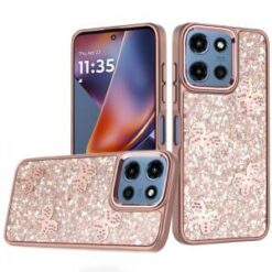 Moto G 5G 2025/2026 - G Play 2026 - Cute Butterfly Ornaments Diamonds Shimmer Matching Metallic
